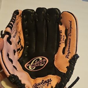 KIDS - Rawlings Black and Pink Baseball Glove PL90PB